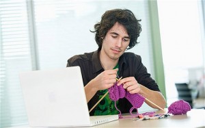 Is knitting the new colouring to manage stress?